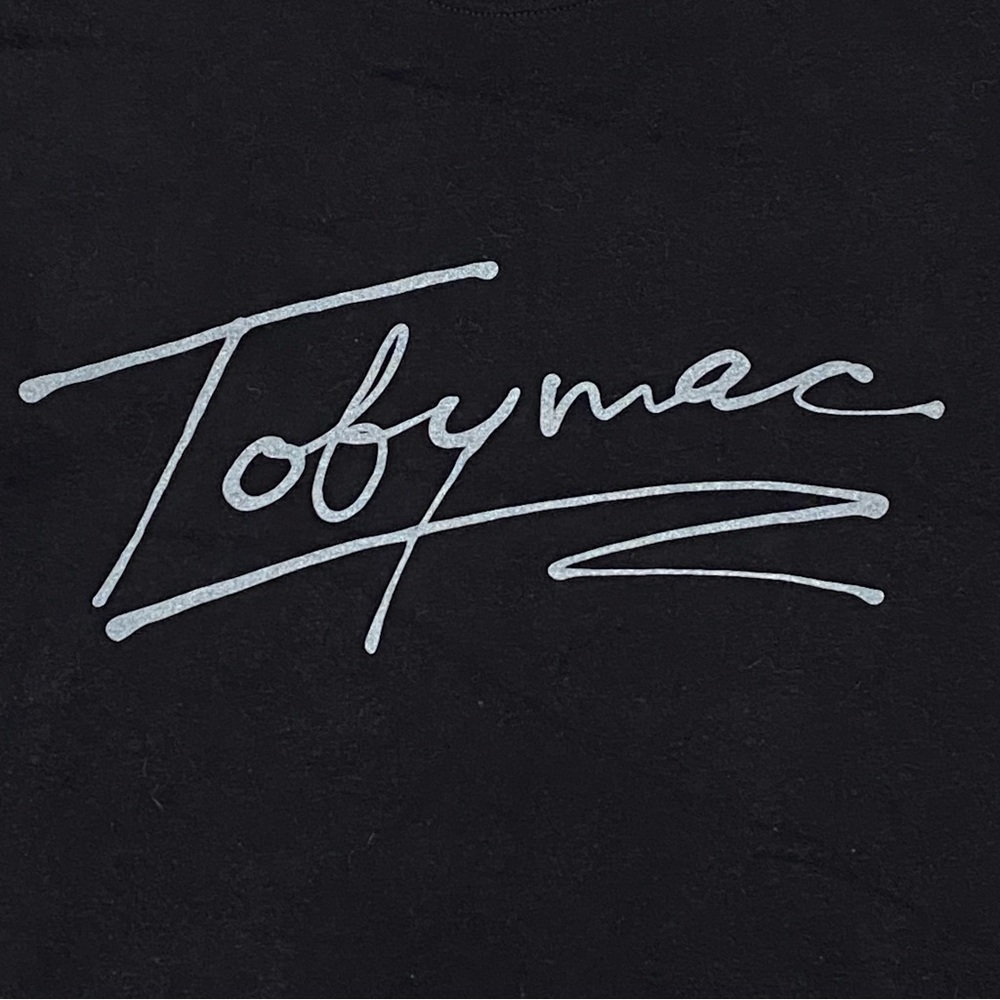 TobyMac Official Merch Signature Black Hoodie Size XL EUC - Picture 2 of 10